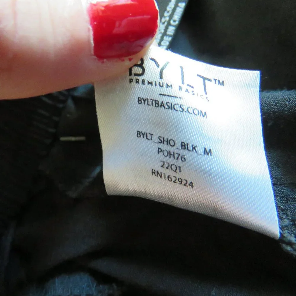 BYLT BASICS Bylt Shorts in Black Cargo Casual - Men's Size M - Picture 15 of 15